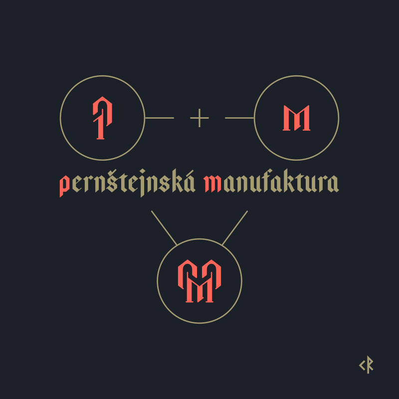 Explikace loga Manufaktura Pernštějn